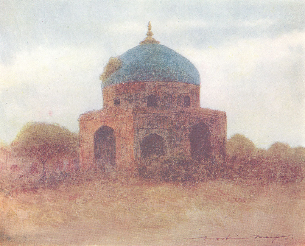 INDIA. Porcelain Dome 1905 old antique vintage print picture